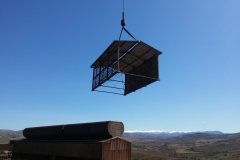 Фени, вентилација на кров над електропечка